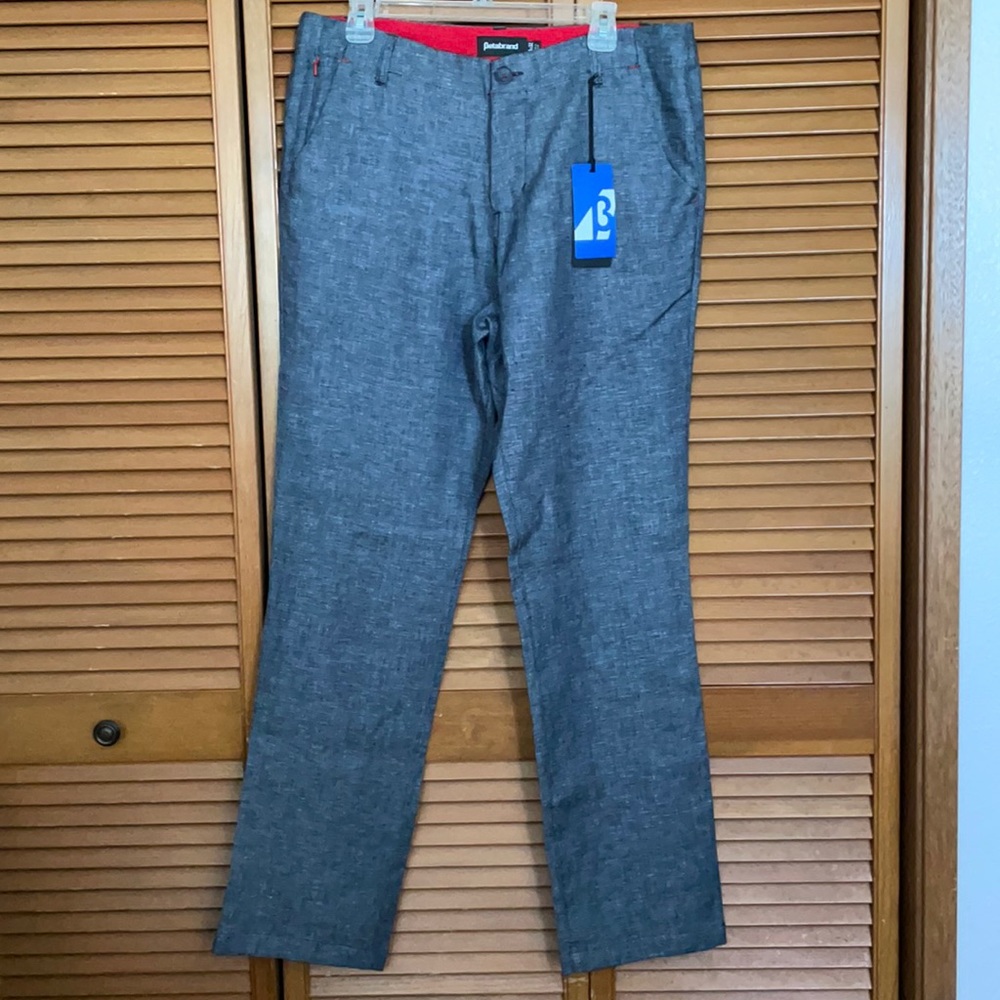 NWT 34/32 Betabrand Gray Travel Pants